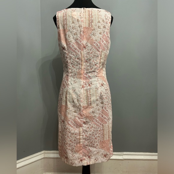 ALYN PAIGE Pink Embroidered Sleeveless Midi Dress, size 9/10 - Picture 2 of 5